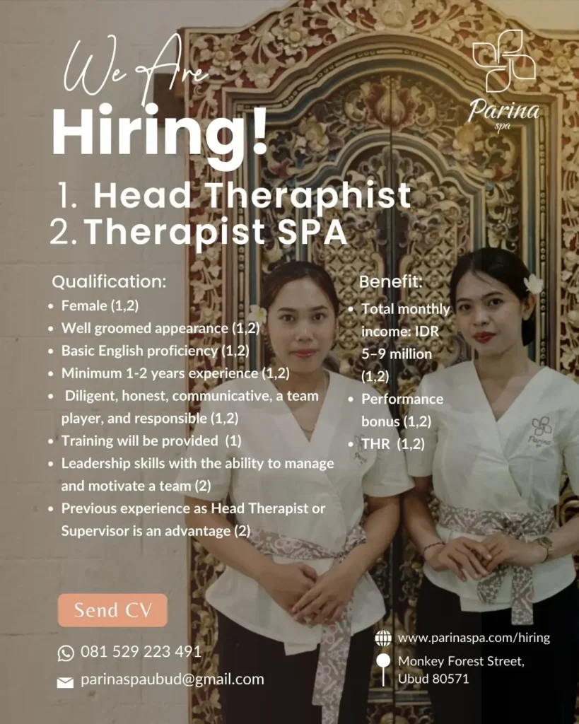 Parina hiring Therapist