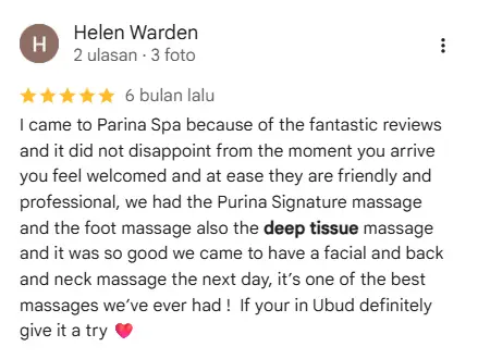 Relax with the best deep tissue massage Ubud.